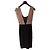 Autre Marque Abito nero e beige con pizzo