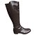 Autre Marque Botas AGL de cuero marrón oscuro