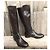Autre Marque Botas AGL de cuero marrón oscuro - vista 2