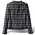 Timeless Chanel 14P Black Grid Tweed Braided Trim Double Breasted Jacket FR 36 Silvery White - view 4