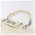 Borsa Boy Chanel in pelle verniciata bianca con catena, CC argento, Auth YKZ1054A Bianco - vista 8