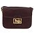 Borsa a spalla CÉLINE Carrozza in pelle Bordeaux Oro Auth 174318A D'oro Bordò - vista 2