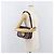 Borsa a spalla CÉLINE Carrozza in pelle Bordeaux Oro Auth 174318A D'oro Bordò - vista 26