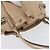 Borsa a mano Gancini in pelle beige e argento di Salvatore Ferragamo Auth hk3582 - vista 6