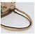 Borsa a mano Gancini in pelle beige e argento di Salvatore Ferragamo Auth hk3582 - vista 7