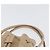 Borsa a mano Gancini in pelle beige e argento di Salvatore Ferragamo Auth hk3582 - vista 8