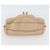 Borsa a mano Gancini in pelle beige e argento di Salvatore Ferragamo Auth hk3582 - vista 9