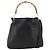 Borsa a Spalla in Pelle Gucci Bamboo 2way Nera Oro 001 2123 1577 Auth am11264 Nero D'oro