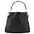 Borsa a Spalla in Pelle Gucci Bamboo 2way Nera Oro 001 2123 1577 Auth am11264 Nero D'oro - vista 2
