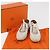 Hermès Sneakers HERMES in pelle bianca Auth 174640A Bianco - vista 34