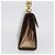 Salvatore Ferragamo Borsa a mano Gancini in pelle verniciata marrone e oro Auth hk3581 D'oro - vista 5