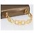 Salvatore Ferragamo Borsa a mano Gancini in pelle verniciata marrone e oro Auth hk3581 D'oro - vista 7
