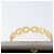Salvatore Ferragamo Borsa a mano Gancini in pelle verniciata marrone e oro Auth hk3581 D'oro - vista 8