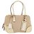 PRADA Borsa a mano in tela beige argento Auth YKZ813