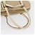 PRADA Borsa a mano in tela beige argento Auth YKZ813 - vista 7