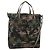 Borsa a Mano VALENTINO Nylon 2way Khaki Argento Auth BA11966A Cachi