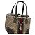 Borsa a mano Gucci Sherry Line in tela marrone e oro 146002 Auth 167181V D'oro