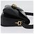 Céline Borsa a Spalla CELINE in Pelle Nera Oro Auth YKZ129 Nero D'oro - vista 4