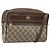 Borsa Sherry Line GG Supreme Web di GUCCI in PVC beige, oro e rosso 119 02 088 Auth YKZ1578