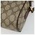 Borsa Sherry Line GG Supreme Web di GUCCI in PVC beige, oro e rosso 119 02 088 Auth YKZ1578 - vista 12