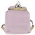 Zaino PRADA in nylon rosa argento Auth LNZ680 - vista 3