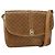 Céline Borsa a spalla in tela Macadam CELINE in pelle PVC beige oro Auth ARZ884 D'oro
