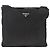 Borsa a Spalla PRADA Nylon Nero Argento Autentica BAZ163 - vista 3