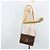Céline Bolsa de ombro circular em lona Macadam CELINE em couro PVC marrom dourado Auth YKZ472 - vista 23