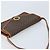 Céline Bolsa de ombro circular em lona Macadam CELINE em couro PVC marrom dourado Auth YKZ472 - vista 6