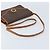 Céline Bolsa de ombro circular em lona Macadam CELINE em couro PVC marrom dourado Auth YKZ472 - vista 7