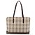 Burberry Borsa Tote Nova Check in Tela Beige Argento Auth INZ053 - vista 2