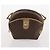 Céline Borsa Clutch in Tela Macadam CELINE in Pelle PVC 2 Pezzi Marrone Nero Auth mr2165 - vista 10