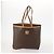 Céline Borsa Clutch in Tela Macadam CELINE in Pelle PVC 2 Pezzi Marrone Nero Auth mr2165 - vista 2