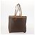 Céline Borsa Clutch in Tela Macadam CELINE in Pelle PVC 2 Pezzi Marrone Nero Auth mr2165 - vista 3