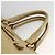 PRADA Borsa a Mano in Pelle 2 in 1 Beige Oro Auth 174345 D'oro - vista 8