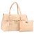 Borsa a mano in pelle Gancini Salvatore Ferragamo Rosa Oro Auth BSZ659 D'oro