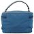 PRADA Vanity Borsa a Mano Nylon Blu Argento Auth YKZ1085 - vista 3
