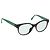 CHANEL COCO Mark Glasses plastic Green CC Auth BAZ663