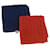Hermès HERMES Towel Cotton 2 Set Blue Orange Auth 174685A  - view 1