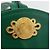 Borsa a Spalla Salvatore Ferragamo in Pelle Verde Oro Auth 167004A D'oro - vista 14