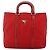 PRADA Bolsa de mão em nylon vermelho prata autêntica 174368 - vista 2