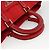 PRADA Bolsa de mão em nylon vermelho prata autêntica 174368 - vista 7