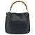 Borsa a mano in pelle Gucci Bamboo nera e oro 001 1638 3754 Auth YKZ262 Nero D'oro - vista 3