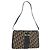 Borsa a Spalla in Tela Trotter Christian Dior Blu Navy e Oro Auth ARZ859 D'oro