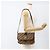Sac à épaule en toile Trotter Christian Dior Beige Or Auth fm5276 Doré - vue 23