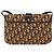 Sac à épaule en toile Trotter Christian Dior Beige Or Auth fm5276 Doré - vue 3