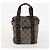 Pequin FENDI Pecan Canvas Tote Bag Beschichtete Leinwand 3 Set Braun Schwarz Auth ti3816 - Ansicht 15