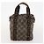 Pequin FENDI Pecan Canvas Tote Bag Beschichtete Leinwand 3 Set Braun Schwarz Auth ti3816 - Ansicht 16