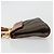 Pequin FENDI Pecan Canvas Handtasche PVC 2-Wege Schwarz Braun Auth INZ095 - Ansicht 5
