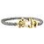 Bracciale Fred, 'Forza 10', oro giallo, acciaio. - vista 4